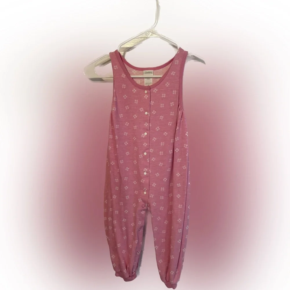 Vintage Carter’s Baby Girl Pink Outfit Pajamas 3T - Picture 3 of 7